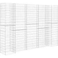 vidaXL H-förmiger Gabionen-Pflanzkorb 260 × 40 × 180 cm