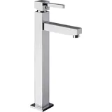 CORNAT Waschtisch-Einhebelarmatur "Avila" - Verchromter Messingkörper - Hohe Auslaufhöhe Ohne Ablaufgarnitur Wasserhahn Bad / Waschbecken-Armatur / Badarmatur / AVI11