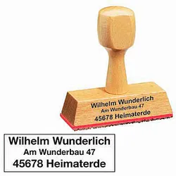 Textstempel, individualisierbar ohne Logo