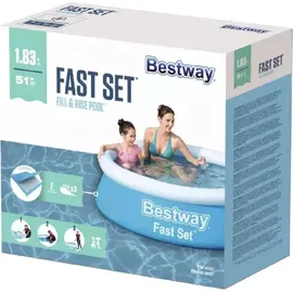 BESTWAY Fast Set Aufstellpool ⌀ 183 x 51 cm Blau