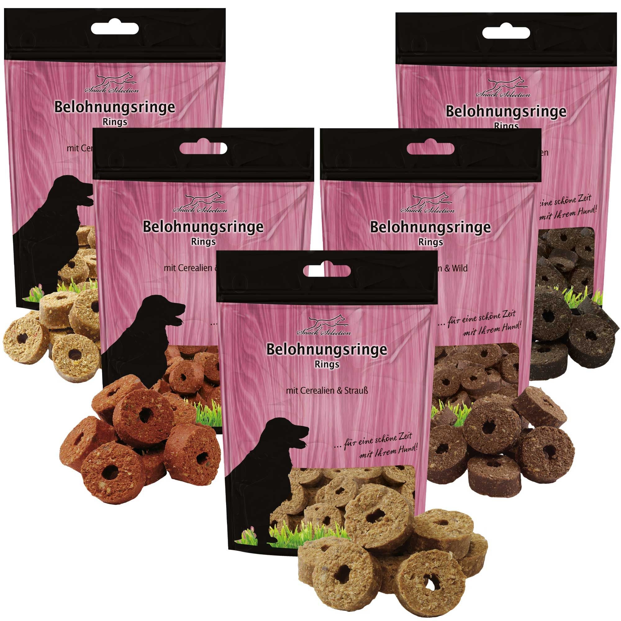 Schecker Hundesnack - Belohnungsringe Spar-Set Kekse 5x500 g