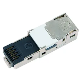 Telegärtner STX RJ45 Steckereinsatz Netzwerk-Panel Cat.6 Class EA silberfarben