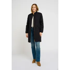 Cream Jacke ArwenCR Damen, Gesteppte Lange Mantel Langarm Steppjacke 34, Pitch Black - 34