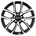 Black Glossy Polished Alufelge 18 Zoll ET42 5x112 ML66 4