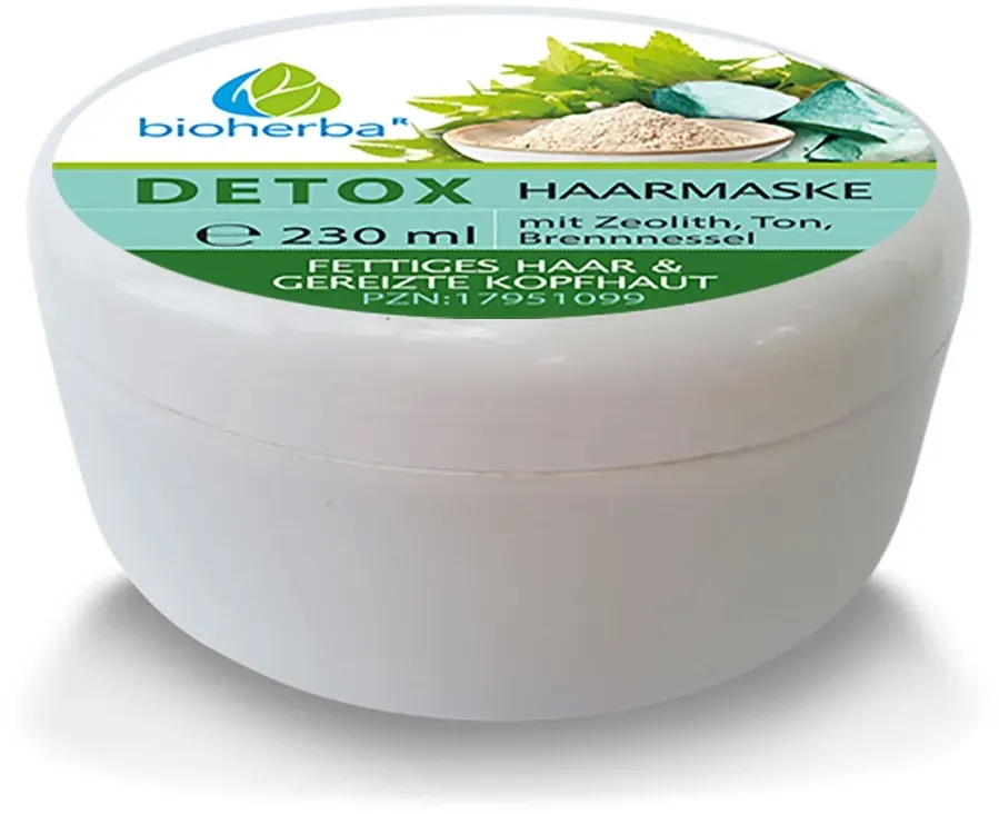 Detox Haarmaske mit Zeolith, Ton, Brennessel 230 ml