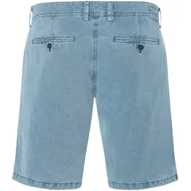 MAC Bermudas "Liam Bermuda", Herren, Gr. 38, N-Gr, blau (blau mirage), Twill, Obermaterial: 62% Lyocell, 35% Baumwolle, 3% Elasthan, Hosen Bermudas, in gewaschener Optik, Twillqualität