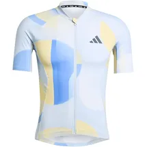 adidas Essentials 3-Streifen Light In Motion Graphic Fahrradtrikot Herren JZ5499 - halo blue XL