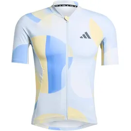 adidas Essentials 3-Streifen Light In Motion Graphic Fahrradtrikot Herren JZ5499 - halo blue XL