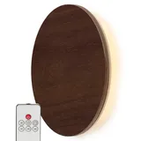 NORTHPOINT LED Wandleuchte 15x15x3,7 cm Braun
