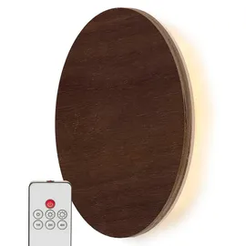 NORTHPOINT LED Wandleuchte 15x15x3,7 cm Braun