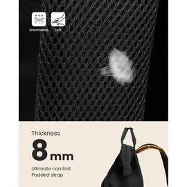 Rucksack Damen Groß 18 Zoll Wasserdicht Schwarz