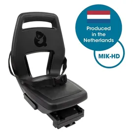 Widek Qibbel 6+ Junior MIK HD Gepäckträgerbefestigung Fahrradsitz Fußstützen und Schutzplatten midnight black