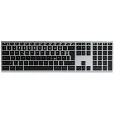 Satechi Slim X3 Bluetooth Backlit Keyboard, schwarz/grau, USB/Bluetooth, DE (ST-BTSX3M-DE)