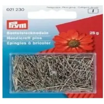 Prym 021215 Bastelstecknadeln, 0,65 x 16mm, silberfarbig, 50g