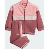 Adidas Tiberio 3-Streifen Colorblock Shiny Kids Trainingsanzug Semi Pink Spark / Sandy Pink / Preloved Crimson 74