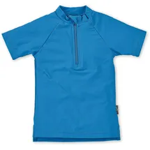 Sterntaler Badeshirt kurzarm uni, Größe 92 in Blau leuchtblau,