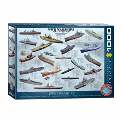 EUROGRAPHICS Puzzle Kriegsschiffe des 2. Weltkriegs, 1000 Puzzleteile bunt