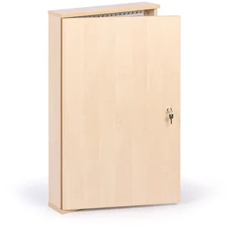 Schlüsselkasten aus Holz, für 160 Schlüssel, Birke