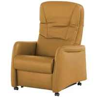 Hukla Relaxsessel Tobias Leder 75 x 102 x 88 cm Gelb elektrisch