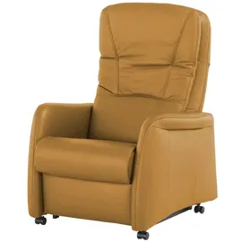 Hukla Relaxsessel Tobias Leder 75 x 102 x 88 cm Gelb elektrisch