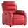vidaXL Relaxsessel Kunstleder 92,5 x 100 x 0 cm Rot mit Liegeposition