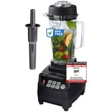 OmniBlend Smoothie Maker 2L in schwarz I Smoothie Mixer inkl. BPA-freiem Behälter & 6-Klingen-System aus Edelstahl I Mixer Smoothie Maker ideal für grüne Smoothies I Standmixer mit 3 PS Motor