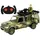 Toi-Toys - Ferngesteuertes Fahrzeug - Alfafox Militär Jeep mit Soldat (22cm)