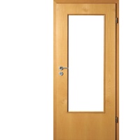Kilsgaard Zimmertür mit Lichtausschnitt/Glas Buche Lamikor Typ 43/LA Rundkante, DIN Rechts, 860x2110 mm,ohne Verglasung