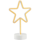 LED Neon Stern Lichtschlauch Silhouette Stehleuchte Lampe Batteriebetrieb