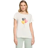 Betty Barclay Damen Basic Shirt mit U-Boot-Ausschnitt 40, Patch White/Red | 40