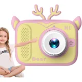 Zuasdvnk Kinderkamera-Recorder, Kinderkamera Digital,Kreative tragbare HD-Digitalaufnahmekamera für Fotos - Kreative Geburtstagsgeschenke, Kinderspielzeug für Mädchen, Kinder, Kinder für die Schule,