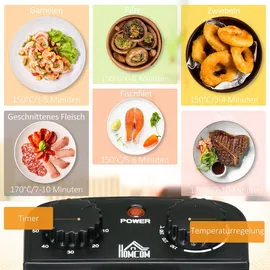 Homcom Fritteuse 3L Edelstahl Silber