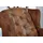 Massivmoebel24 Ohrensessel 102 x 93 x 102 cm Braun Polyester