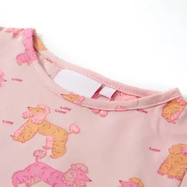 vidaXL Kinderpyjama mit Kurzen Ärmeln Hellrosa 92