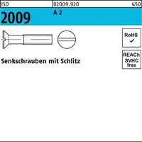 Industrial Quality Supplies ISO 2009 Senkkopfschraube M3x22 Edelstahl A2