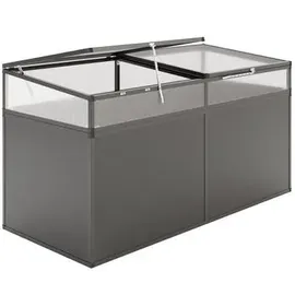 KGT Frühbeetaufsatz 210, anthrazit ca. B205/H32/T91 cm)