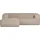 Woood Ecksofa Bean mit Cordbezug, modern und gepolstert, Sand, links, für 3–4 Personen