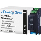 Shelly Pro 2PM, DIN-Schienen-Schaltmodul mit Strommessfunktion, 2-Kanal, Schaltaktor