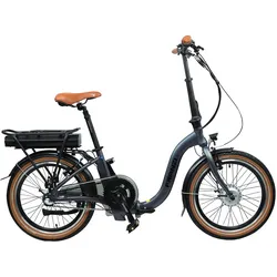 Blaupunkt Elektrofahrrad 20 Zoll, Tiefeinsteiger - grau