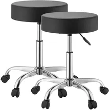 Vevor Rollhocker Kunstleder 226,8 kg schwarz höhenverstellbar
