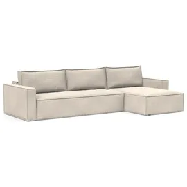 Innovation Living Eckcouch Polyester 2-Sitzer Weiß