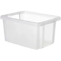 Curver 225353 Aufbewahrungsbox ESSENTIALS Drehstapelbox 16L, transparent Transparent 1