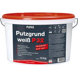 Pufas Putzgrund P32 Weiß 15 kg