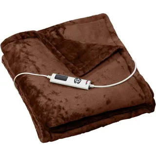 Grafner Heizdecke Flannel Fleece elektro 180 x 130 cm Braun WD10966