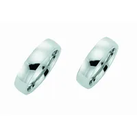 Adelia ́s Partnerring Damen Edelstahl Freundschaftsring, Edelstahlschmuck für Damen silberfarben 52