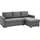 Homcom Ecksofa mit Schlaffunktion Stauraum Schlafsofa mit Chaiselongue L-Form