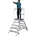 Podesttreppe 5 grau Aluminium