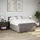 vidaXL Boxspringbett mit Matratze Taupe 140x200 cm Stoff