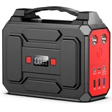 Powkey Tragbare Powerstation 99Wh/27000mAh Tragbares Kraftwerk 100W Solargenerator mit 230V AC Ausgang/QC 3.0 18W USB/Typ-C für Camping Wohnmobile powerbank mit steckdose
