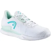 Head Sprint Pro 3.5 Clay Women Tennisschuh, White/Aqua, 38.5